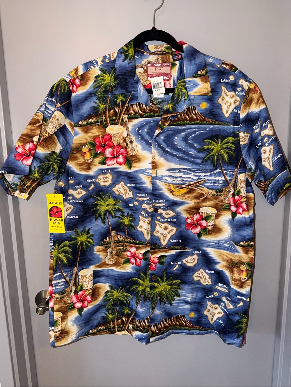 🌺 Vintage RJC Men’s Hawaiian Shirt